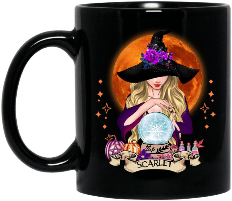 Custom Personalized Witch Coffee Mug - Best Gift Idea For Halloween - I'm Just Saying It's An Option
