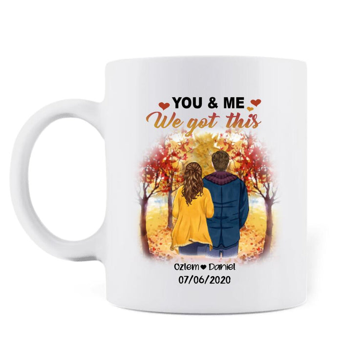 Custom Personalized Couple In The Fall Coffee Mug - Best Gift For Couple - I Love You Forever And Always - FI4AF6