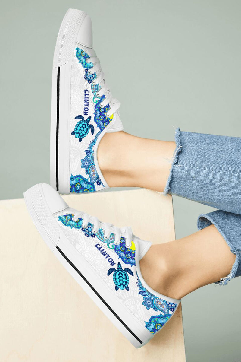 Personalized Turtle Sneakers - Gift Idea For Turtle Lovers - SEWD5O