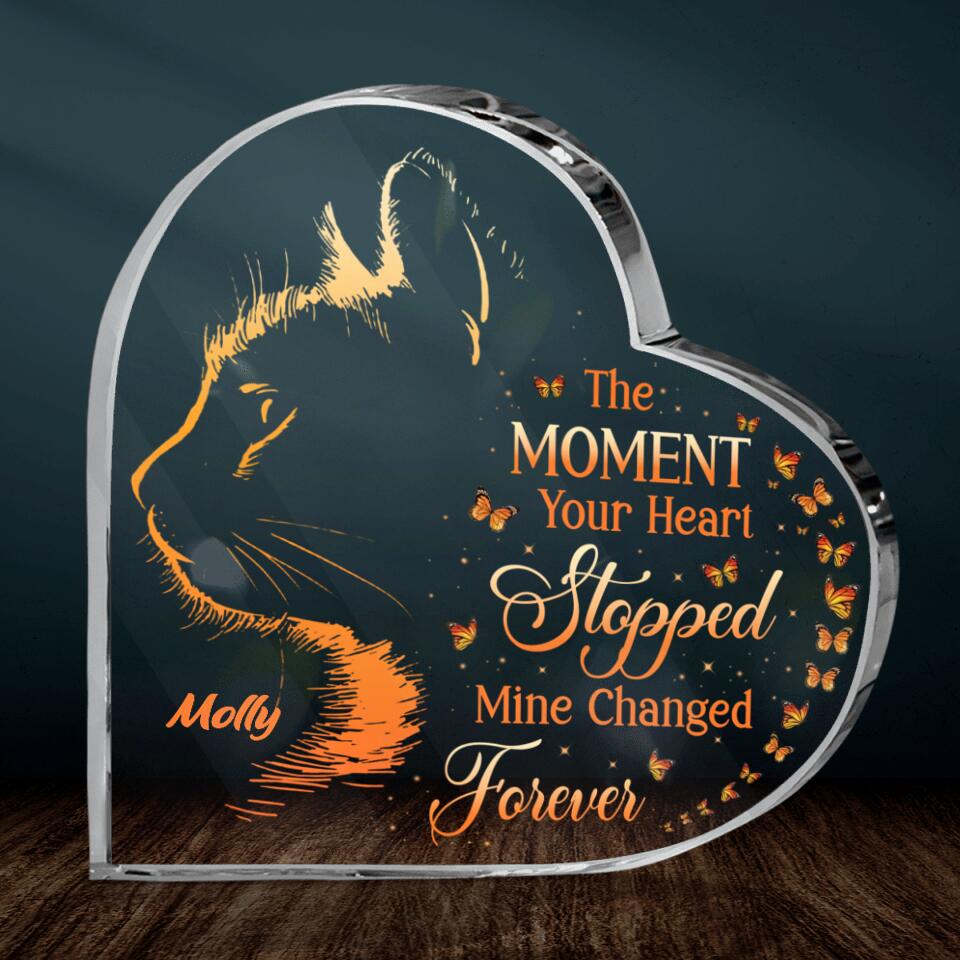 Personalized Memorial Husband Crystal Heart - Memorial Gift Idea - I'm Not A Widow I'm A Wife To A Husband With Wings