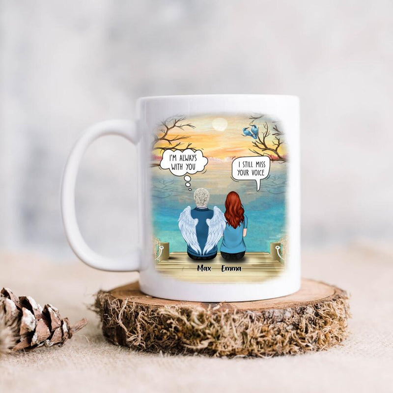 Personalized Memorial Mug - Up to 5 People - Memorial Gift Idea For Loss Of Family Member - I'm Always With You