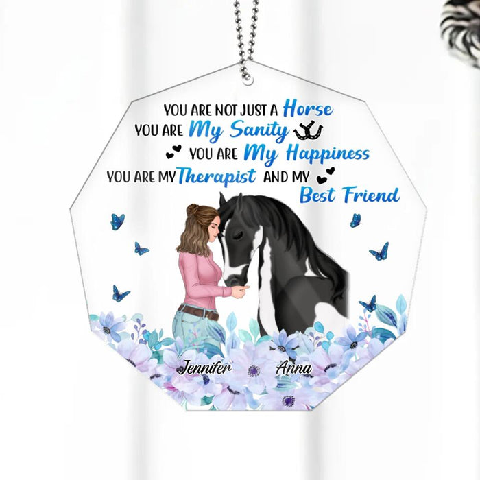 Custom Personalized Horse Girl Nonagon Ornament - Gift Idea For Horse Lover - You Are Not Just A Horse, You Are My Sanity