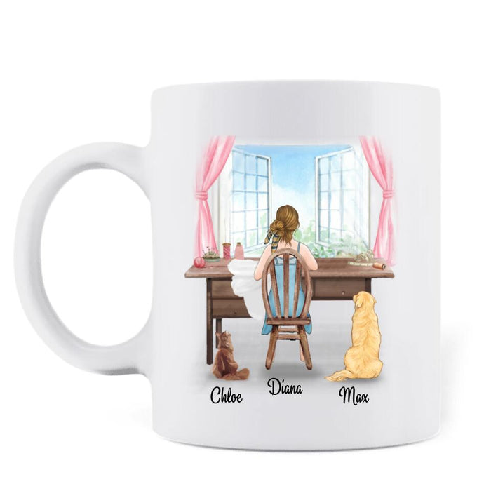 Personalized Coffee Mug For Sewing Lovers - Best Mother's Day Gift For Grandma/Mom/Aunt - I will sew on a boat - HA9DNZ
