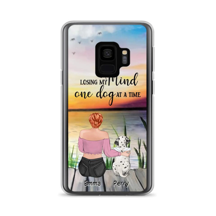 Custom Personalized Pet Mom/Dad Phone Case For iPhone/ Samsung - Gift Idea For Pet Owner With Up To 5 Cats/ Dogs - Losing My Mind One Dog At A Time