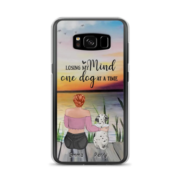 Custom Personalized Pet Mom/Dad Phone Case For iPhone/ Samsung - Gift Idea For Pet Owner With Up To 5 Cats/ Dogs - Losing My Mind One Dog At A Time