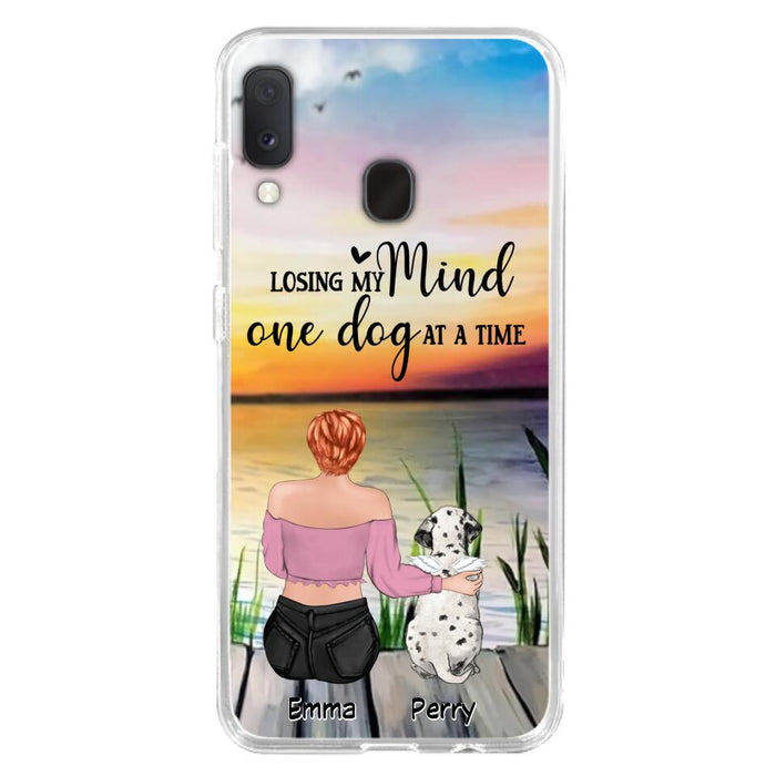 Custom Personalized Pet Mom/Dad Phone Case For iPhone/ Samsung - Gift Idea For Pet Owner With Up To 5 Cats/ Dogs - Losing My Mind One Dog At A Time