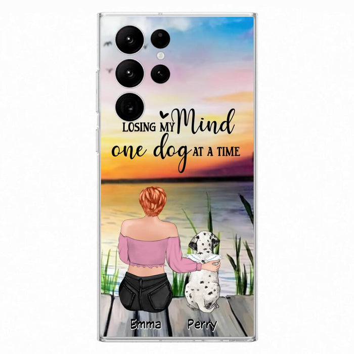 Custom Personalized Pet Mom/Dad Phone Case For iPhone/ Samsung - Gift Idea For Pet Owner With Up To 5 Cats/ Dogs - Losing My Mind One Dog At A Time