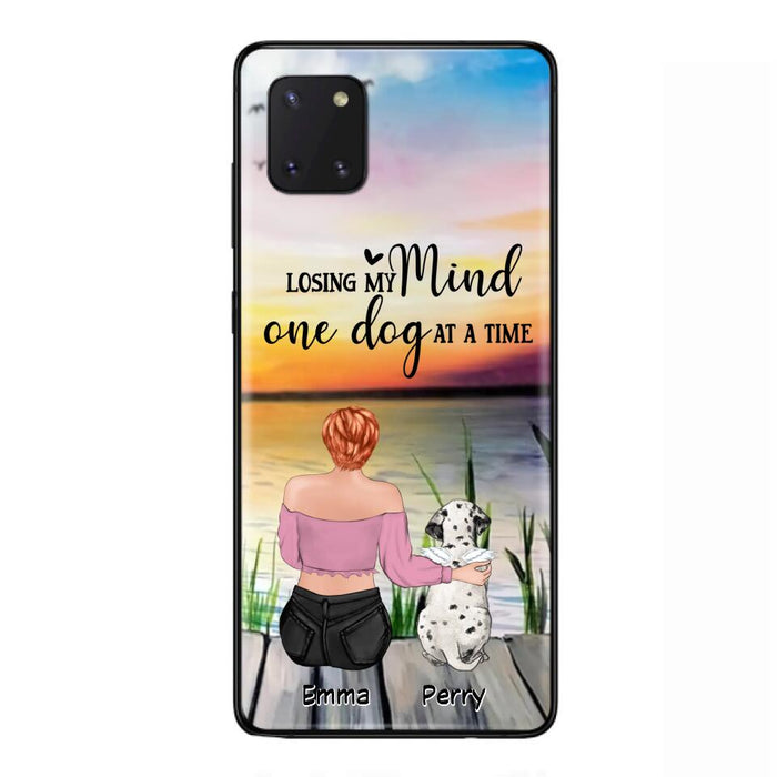 Custom Personalized Pet Mom/Dad Phone Case For iPhone/ Samsung - Gift Idea For Pet Owner With Up To 5 Cats/ Dogs - Losing My Mind One Dog At A Time