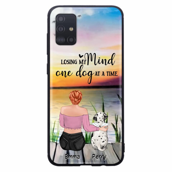 Custom Personalized Pet Mom/Dad Phone Case For iPhone/ Samsung - Gift Idea For Pet Owner With Up To 5 Cats/ Dogs - Losing My Mind One Dog At A Time