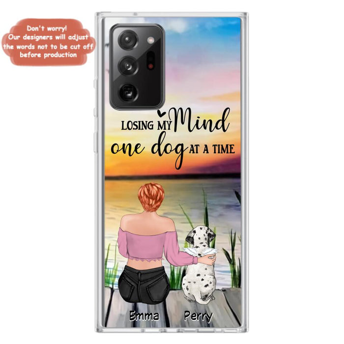 Custom Personalized Pet Mom/Dad Phone Case For iPhone/ Samsung - Gift Idea For Pet Owner With Up To 5 Cats/ Dogs - Losing My Mind One Dog At A Time