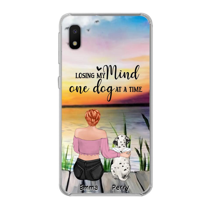 Custom Personalized Pet Mom/Dad Phone Case For iPhone/ Samsung - Gift Idea For Pet Owner With Up To 5 Cats/ Dogs - Losing My Mind One Dog At A Time