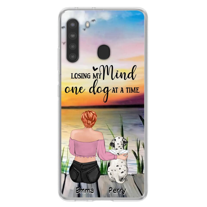 Custom Personalized Pet Mom/Dad Phone Case For iPhone/ Samsung - Gift Idea For Pet Owner With Up To 5 Cats/ Dogs - Losing My Mind One Dog At A Time