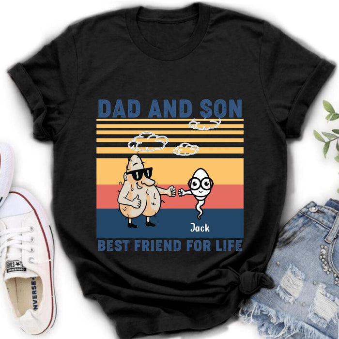 Custom Personalized Dad T-shirt/Sweatshirt/Hoodie - Gift Idea For Father's Day/Christmas/Birthday - Best Friend For Life