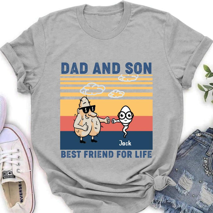 Custom Personalized Dad T-shirt/Sweatshirt/Hoodie - Gift Idea For Father's Day/Christmas/Birthday - Best Friend For Life