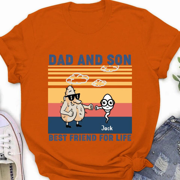 Custom Personalized Dad T-shirt/Sweatshirt/Hoodie - Gift Idea For Father's Day/Christmas/Birthday - Best Friend For Life