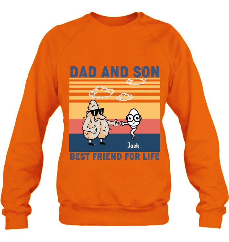 Personalized Dad T-shirt/Sweatshirt/Hoodie - Gift Idea For Father's Day/Christmas/Birthday - Best Friend For Life