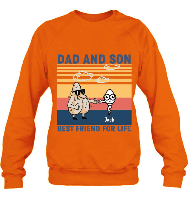 Custom Personalized Dad T-shirt/Sweatshirt/Hoodie - Gift Idea For Father's Day/Christmas/Birthday - Best Friend For Life