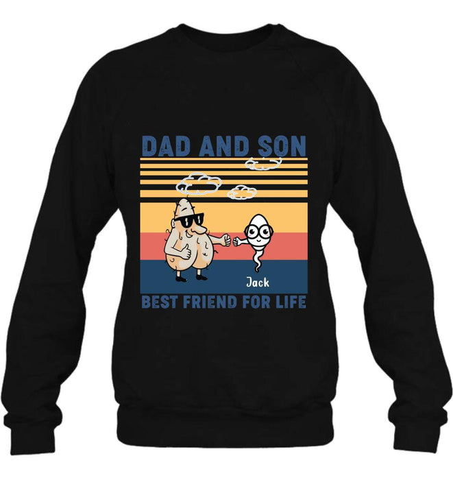 Custom Personalized Dad T-shirt/Sweatshirt/Hoodie - Gift Idea For Father's Day/Christmas/Birthday - Best Friend For Life