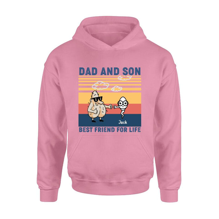 Custom Personalized Dad T-shirt/Sweatshirt/Hoodie - Gift Idea For Father's Day/Christmas/Birthday - Best Friend For Life