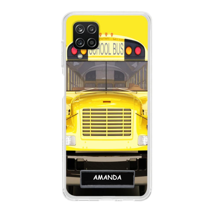 Custom Personalized School Bus Phone Case - Gift Idea For School Bus Lovers - Case For iPhone, Samsung and Xiaomi