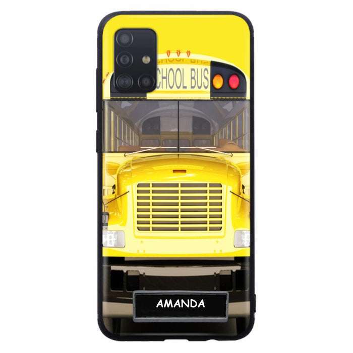 Custom Personalized School Bus Phone Case - Gift Idea For School Bus Lovers - Case For iPhone, Samsung and Xiaomi