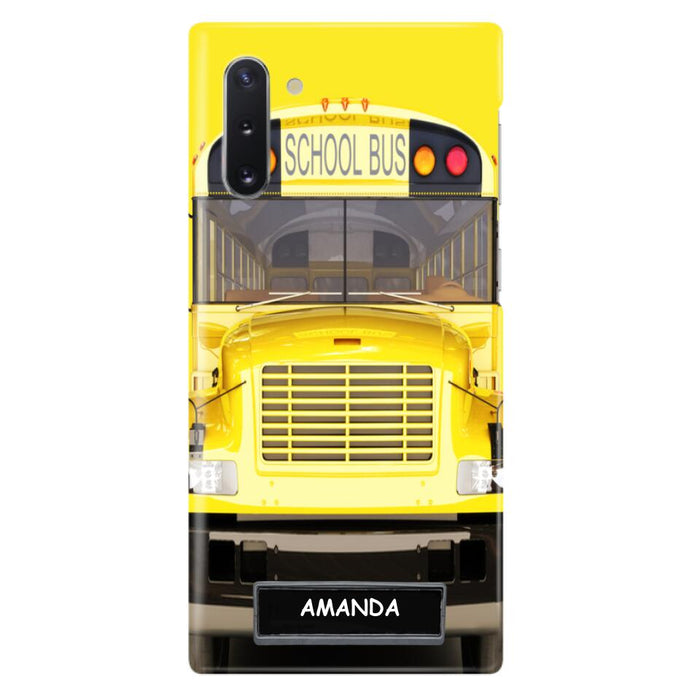 Custom Personalized School Bus Phone Case - Gift Idea For School Bus Lovers - Case For iPhone, Samsung and Xiaomi