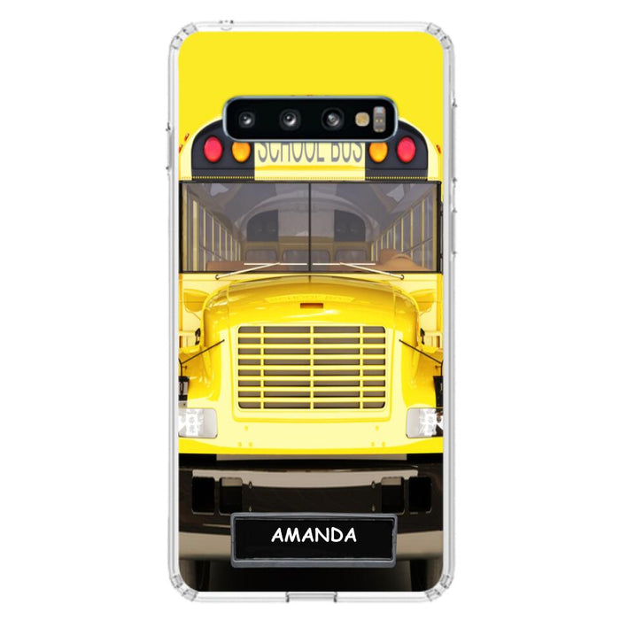 Custom Personalized School Bus Phone Case - Gift Idea For School Bus Lovers - Case For iPhone, Samsung and Xiaomi