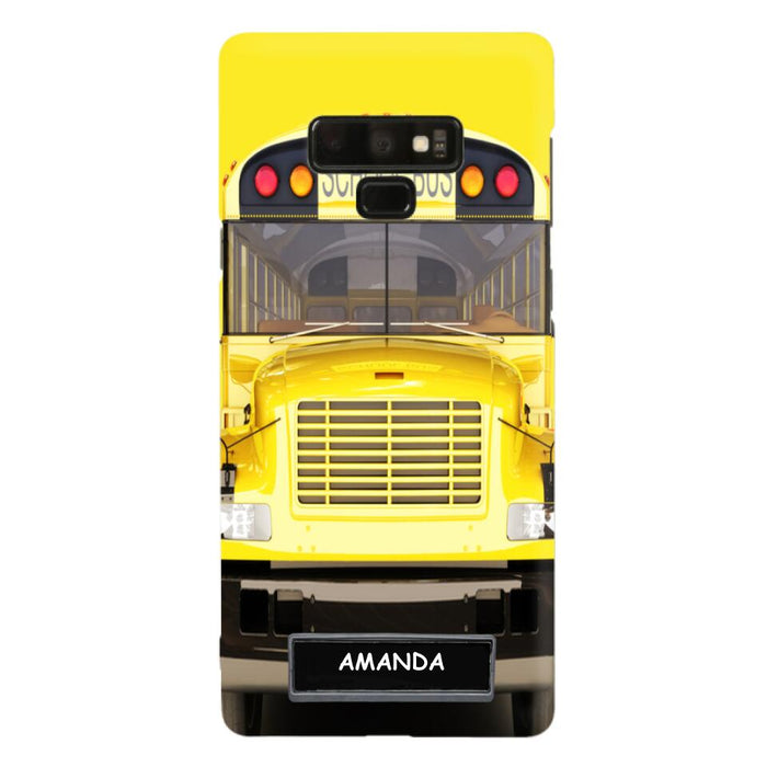 Custom Personalized School Bus Phone Case - Gift Idea For School Bus Lovers - Case For iPhone, Samsung and Xiaomi