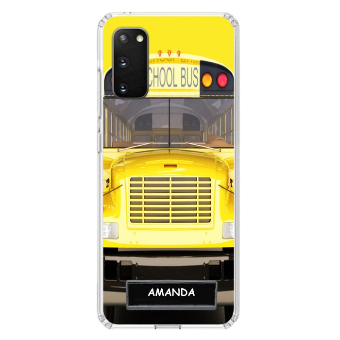 Custom Personalized School Bus Phone Case - Gift Idea For School Bus Lovers - Case For iPhone, Samsung and Xiaomi