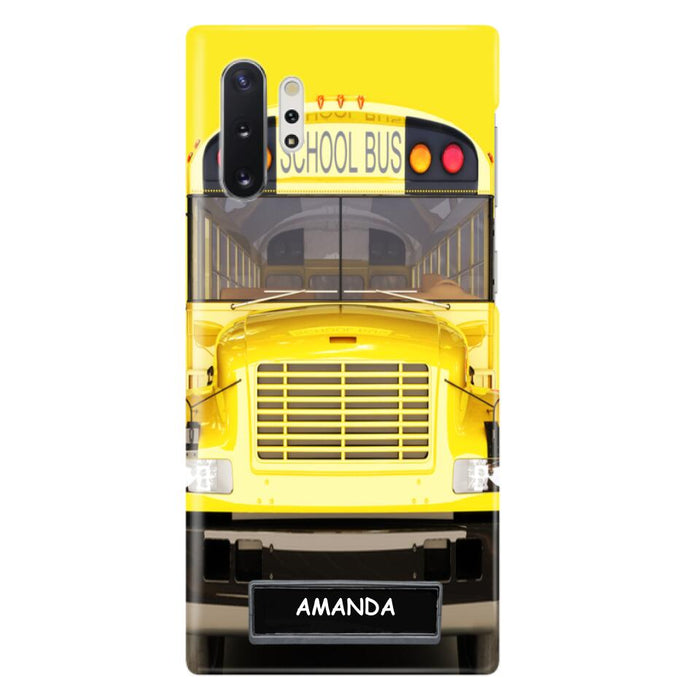 Custom Personalized School Bus Phone Case - Gift Idea For School Bus Lovers - Case For iPhone, Samsung and Xiaomi