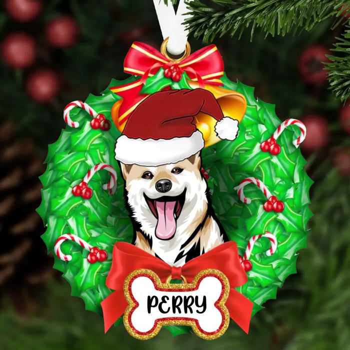 Custom Personalized Xmas Dog Ornament - Christmas Gift Idea For Dog Lovers