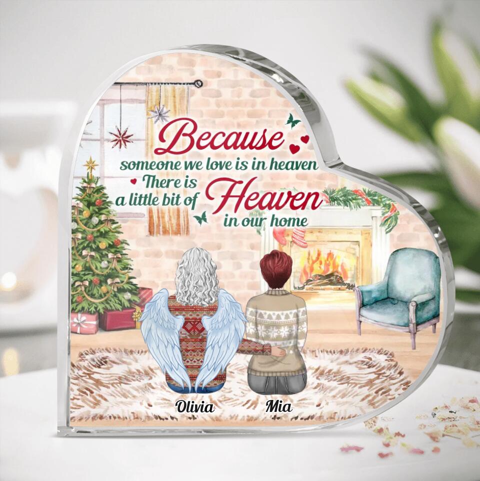 Personalized Memorial Pet Crystal Heart - Memorial Gift Idea For Pet Lover - Up to 4 Pets - Gift Idea For Couple/Dog/Cat Lover - The Moment Your Heart Stopped Mine Changed Forever main image 1