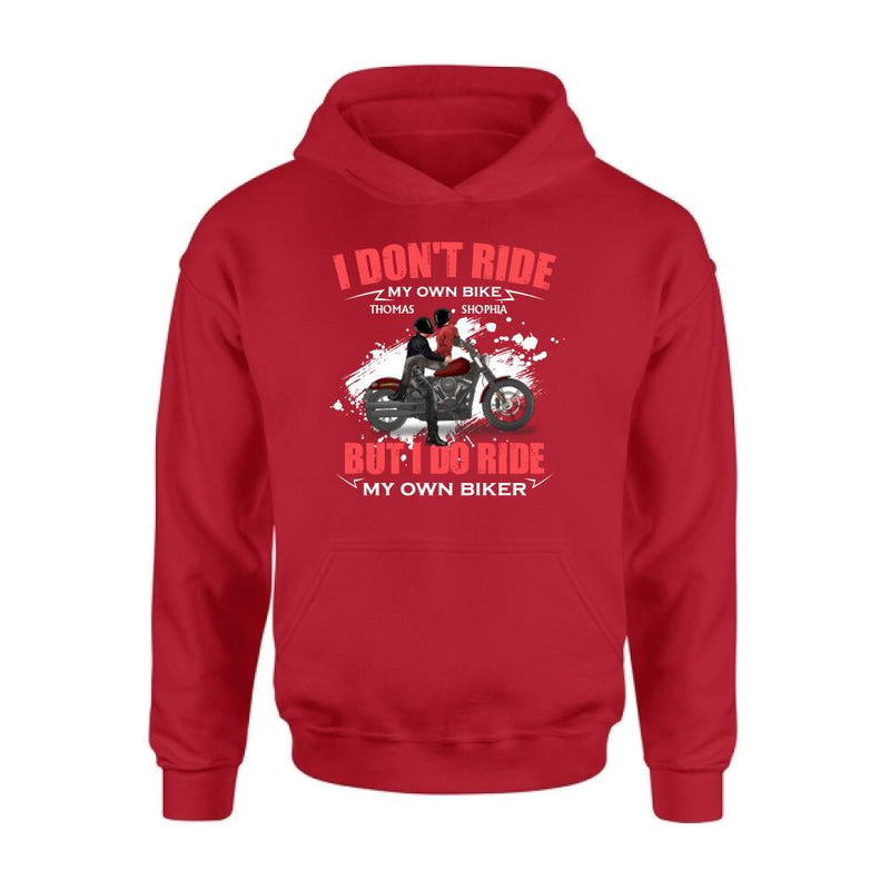 Personalized Couple Riding T- Shirt - Gifts For Riders - I Don't Ride My Own Bike But I Do Ride My Own Bike