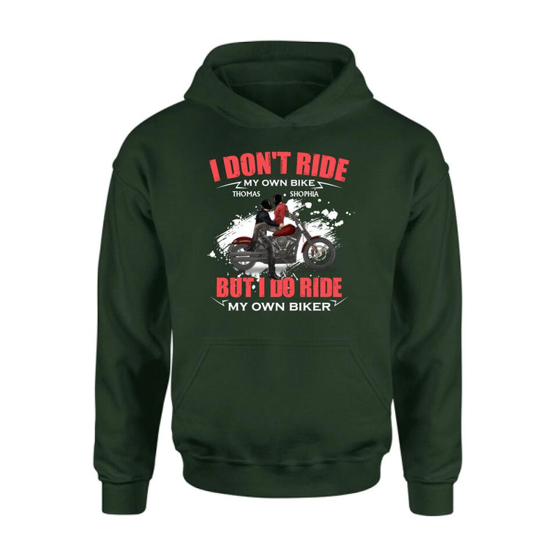 Personalized Couple Riding T- Shirt - Gifts For Riders - I Don't Ride My Own Bike But I Do Ride My Own Bike