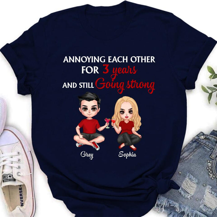 Custom Personalized T-shirt/Pullover Hoodie/Long Sleeve - Gift for couples, lovers, husband and wife - Annoying Couple