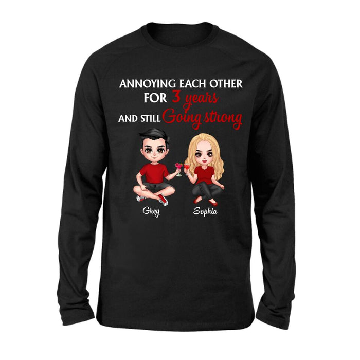 Custom Personalized T-shirt/Pullover Hoodie/Long Sleeve - Gift for couples, lovers, husband and wife - Annoying Couple