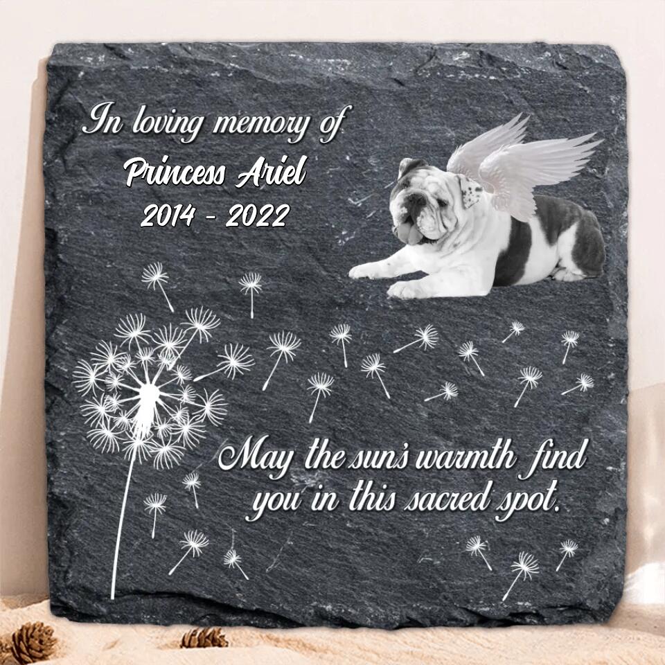 Custom Dog Photo Square Lithograph - Gift Idea For Dog Owner - To My Sweet Mama, I'm Right Here, In Your Heart