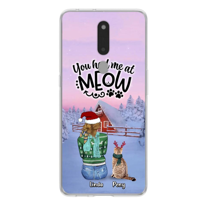 Personalized Christmas Cat Mom Phone Case - Upto 5 Cats - Christmas Gift Idea For Cat Lover - You Had Me At Meow - Case For Xiaomi, Oppo And Huawei