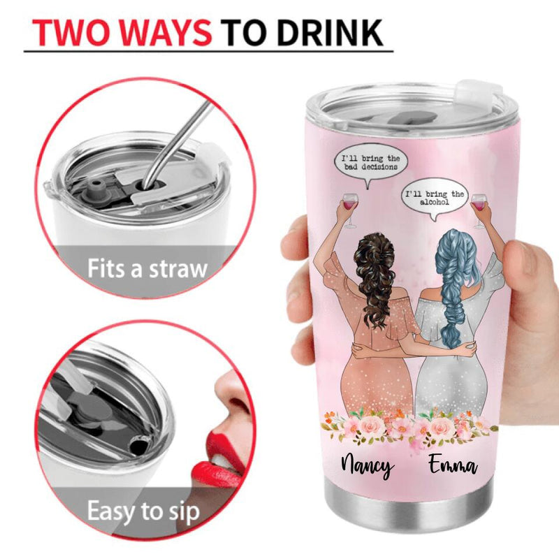 Personalized Bestie Tumbler - Gift Idea For Bestie/Birthday - You Will Always Be My Person