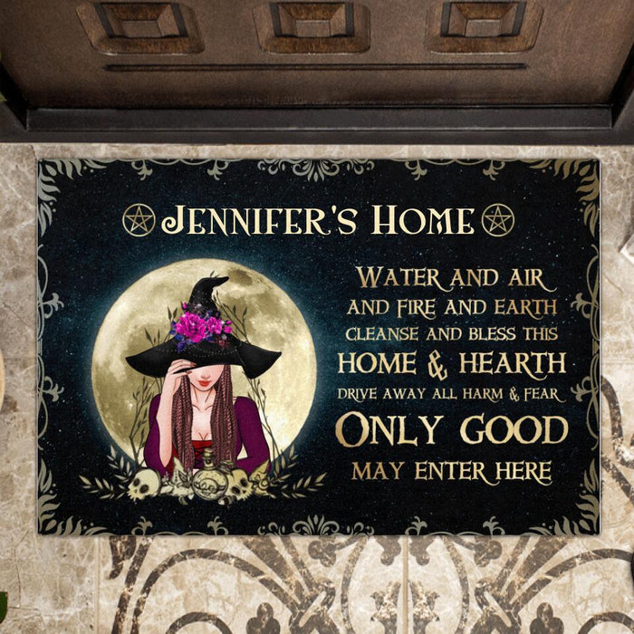 Custom Personalized Witch Doormat - Gift Idea For Halloween/Wicca Decor/Pagan Decor - Only Good May Enter Here