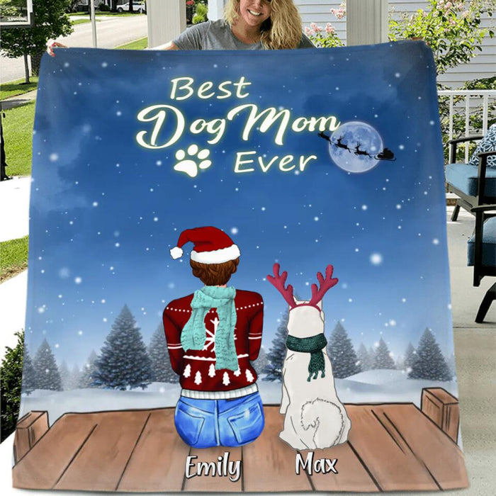 Custom Personalized Christmas Night Pillow Cover/ Fleece Blanket/Quilt Blanket - Adult/ Couple With Upto 2 Kids And 5 Pets - Christmas Gift For Cat/ Dog Lover - All I Want For Christmas Is You