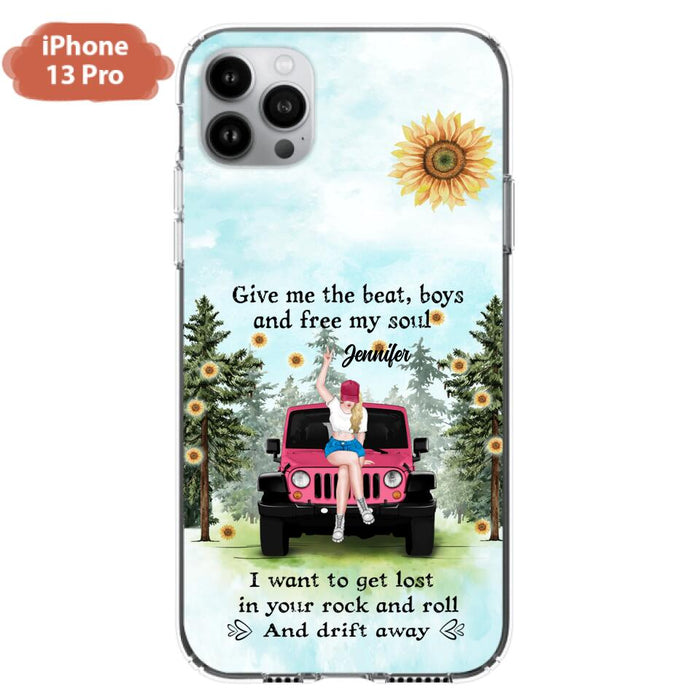 Custom Personalized Off-road Girl Phone Case - Case For iPhone and Samsung - I Want To Get Lost In Your Rock and Roll