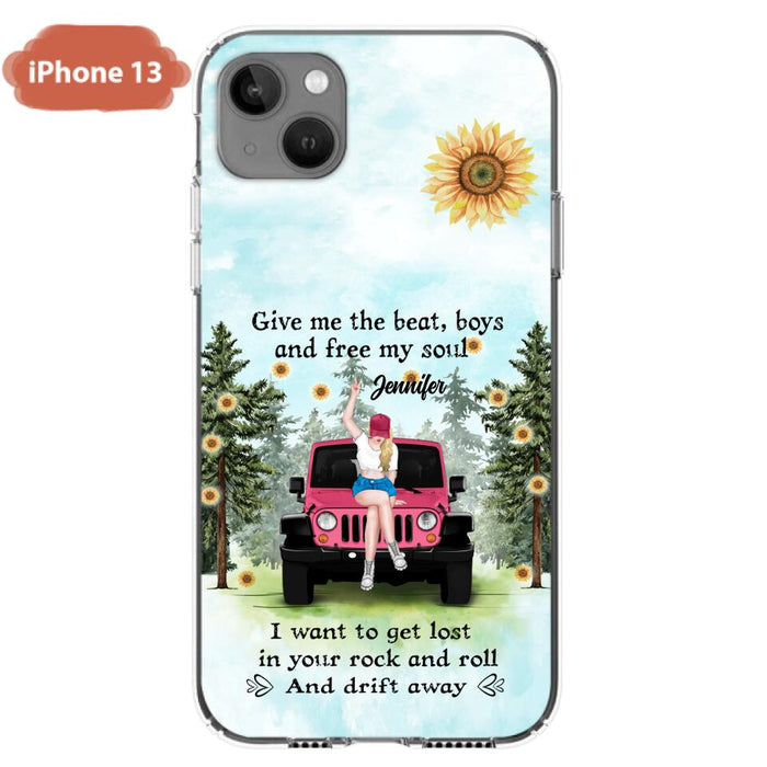 Custom Personalized Off-road Girl Phone Case - Case For iPhone and Samsung - I Want To Get Lost In Your Rock and Roll