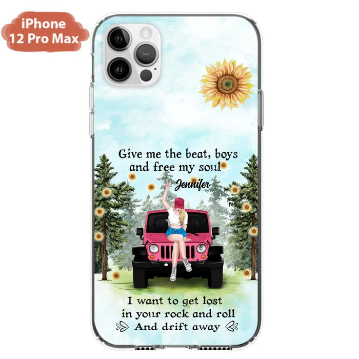 Custom Personalized Off-road Girl Phone Case - Case For iPhone and Samsung - I Want To Get Lost In Your Rock and Roll