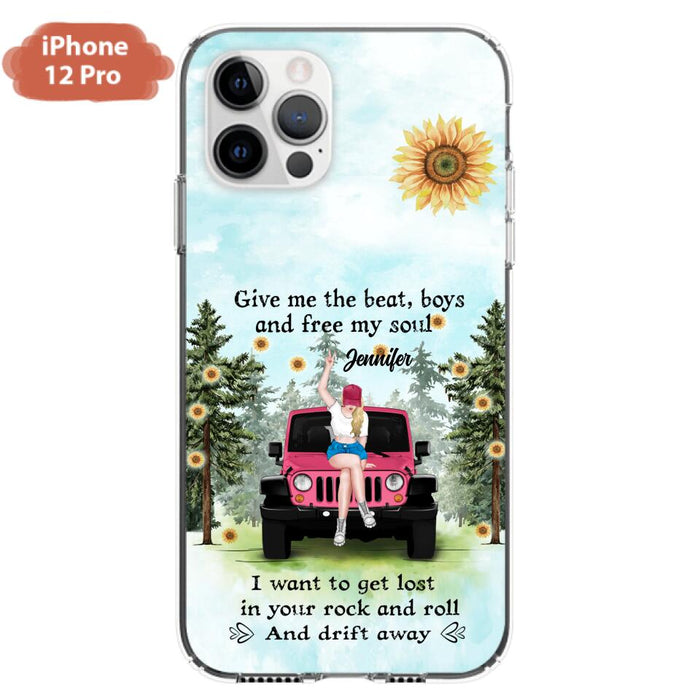 Custom Personalized Off-road Girl Phone Case - Case For iPhone and Samsung - I Want To Get Lost In Your Rock and Roll