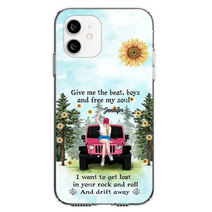 Custom Personalized Off-road Girl Phone Case - Case For iPhone and Samsung - I Want To Get Lost In Your Rock and Roll