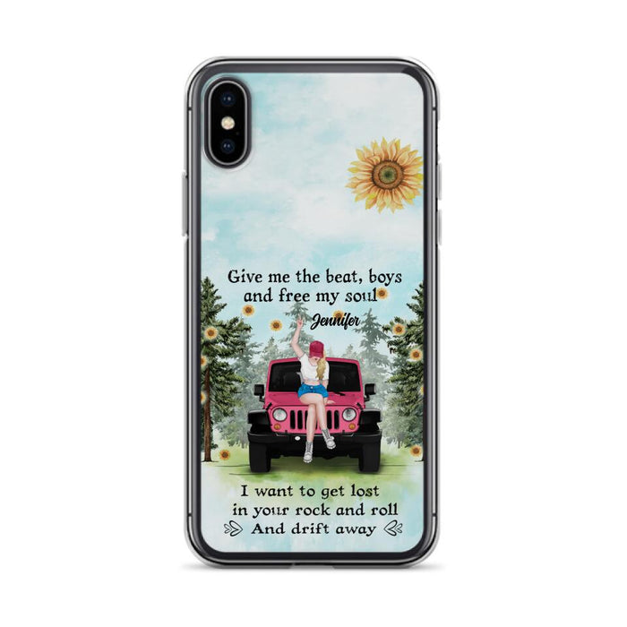 Custom Personalized Off-road Girl Phone Case - Case For iPhone and Samsung - I Want To Get Lost In Your Rock and Roll