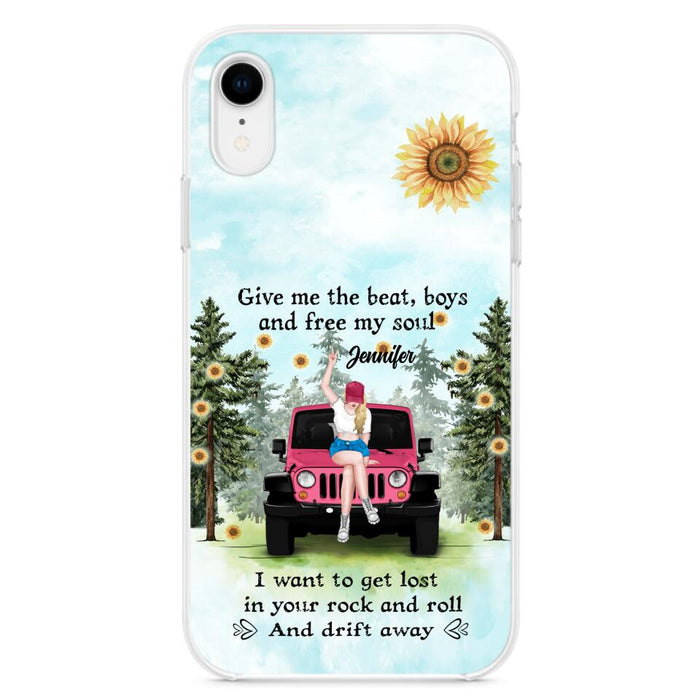 Custom Personalized Off-road Girl Phone Case - Case For iPhone and Samsung - I Want To Get Lost In Your Rock and Roll