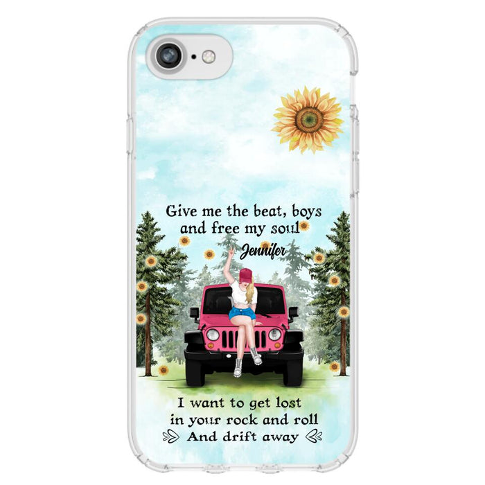 Custom Personalized Off-road Girl Phone Case - Case For iPhone and Samsung - I Want To Get Lost In Your Rock and Roll