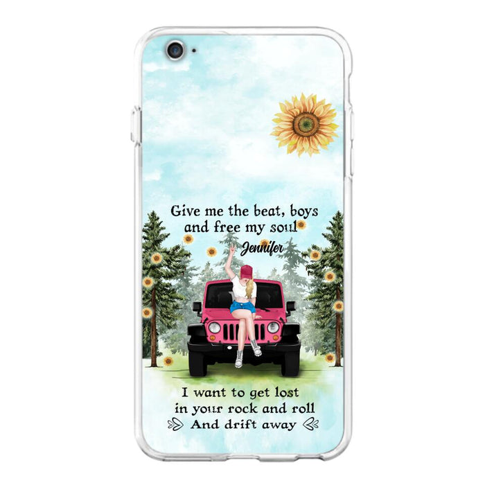 Custom Personalized Off-road Girl Phone Case - Case For iPhone and Samsung - I Want To Get Lost In Your Rock and Roll